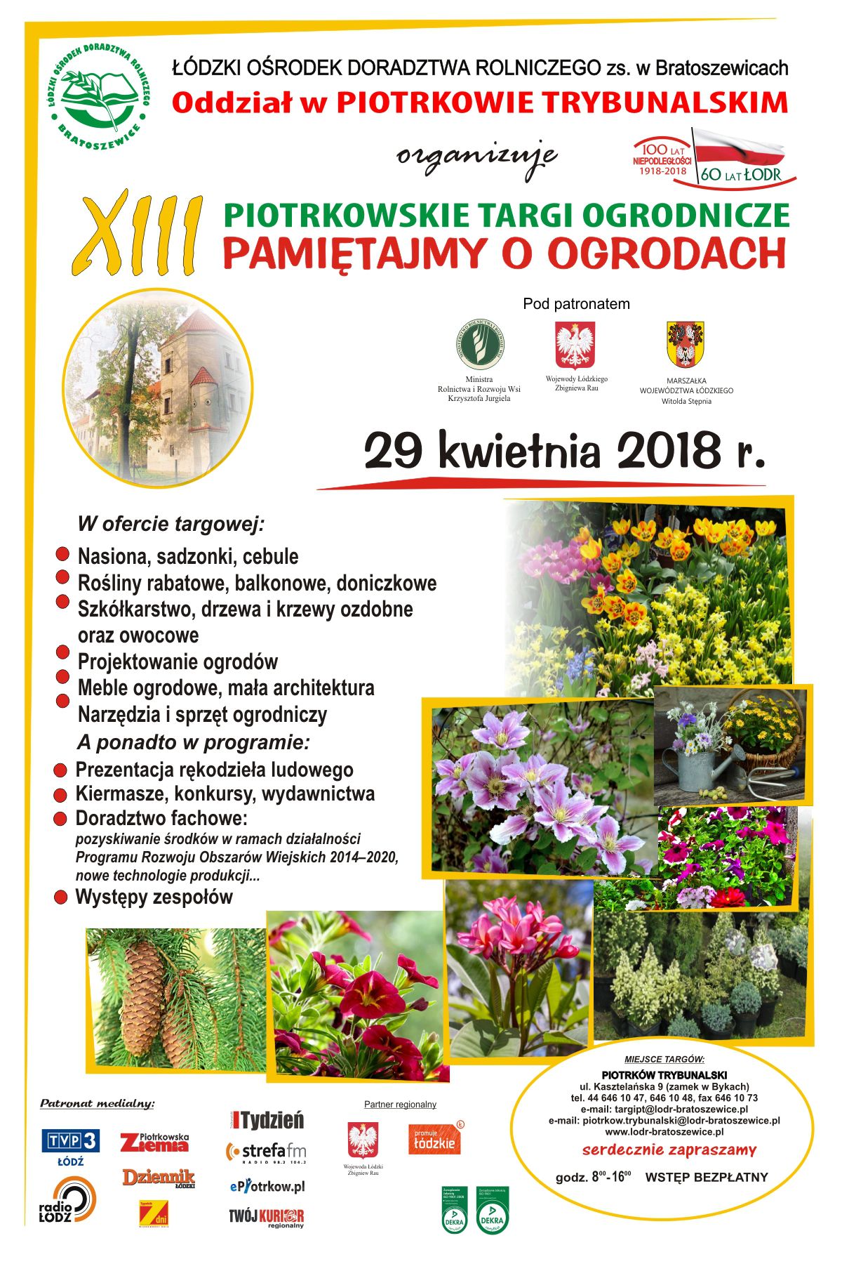 XIII Piotrowskie Targi Ogrodnicze „Pamiętajmy o ogrodach”